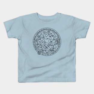 Be Glad of Life - Circular Gallifreyan Kids T-Shirt